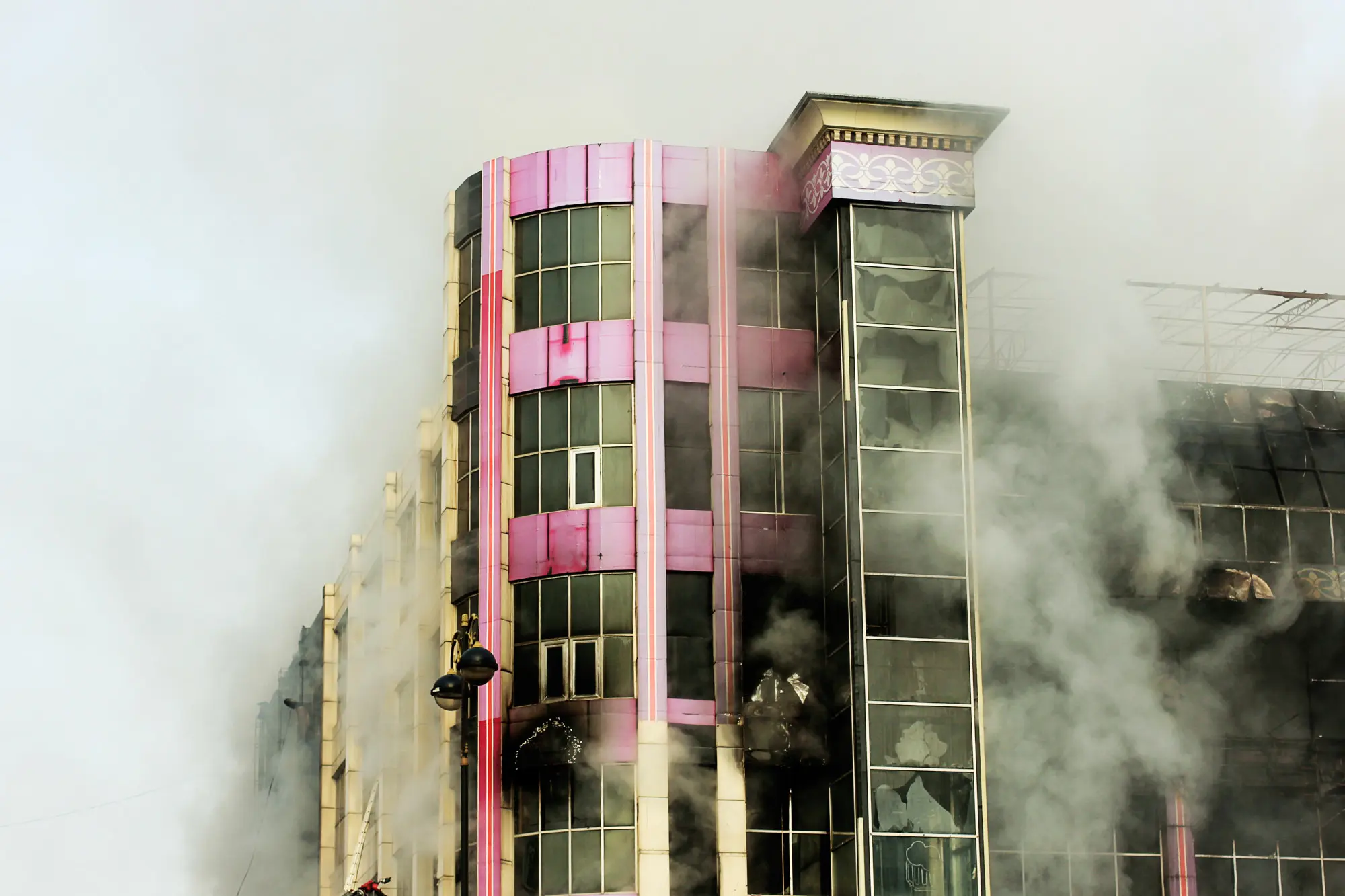 Fire damaged apartment building Why we are different